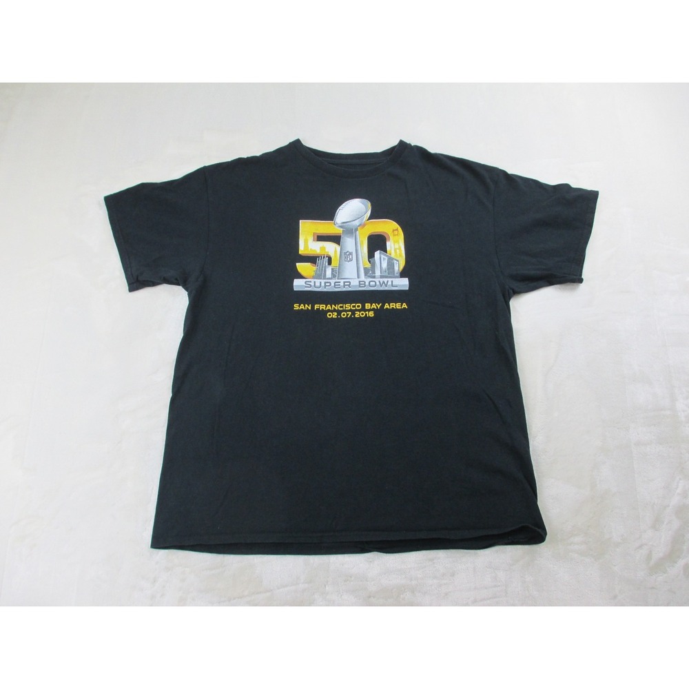 Denver Broncos Shirt Mens Extra Large Black Super Bowl‎ Football NFL